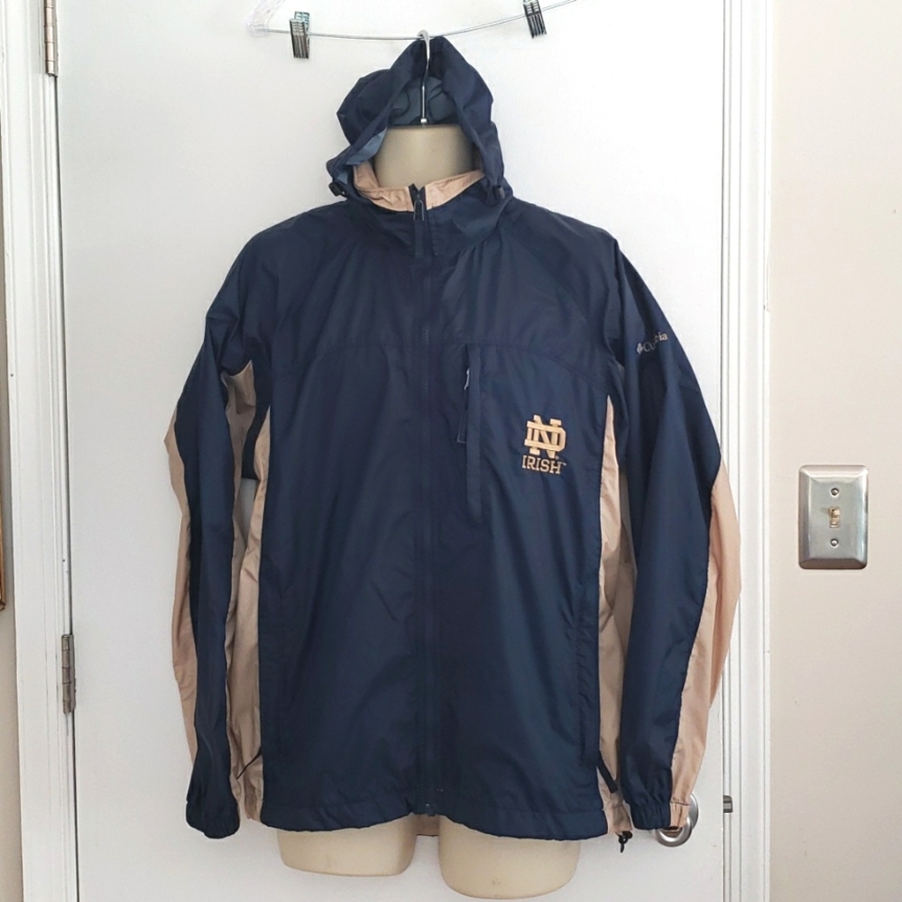 Columbia Notre Dame University Fighting Irish Packable Jacket Size S